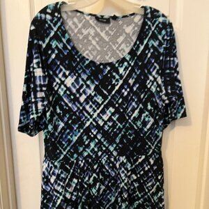 Apt 9 Women's multicolored dress with pockets, Size XL